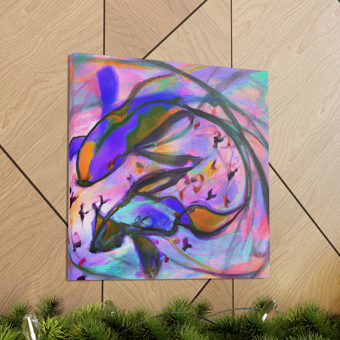 Guppy Abstract Reflection - Canvas