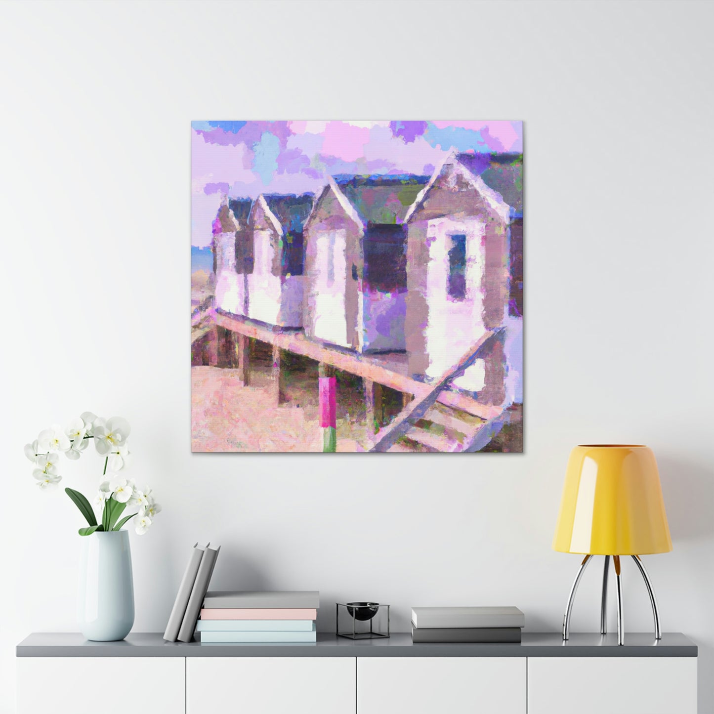 "Beach Cottages Dreaming" - Canvas