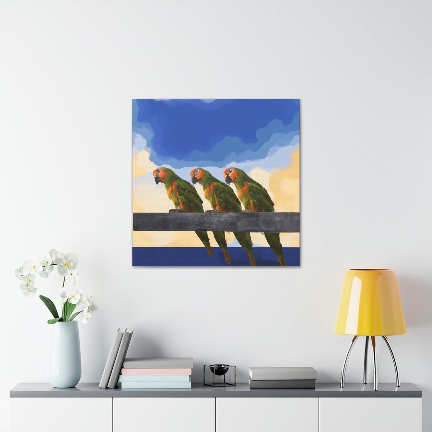 Parrots in Revelations - Canvas