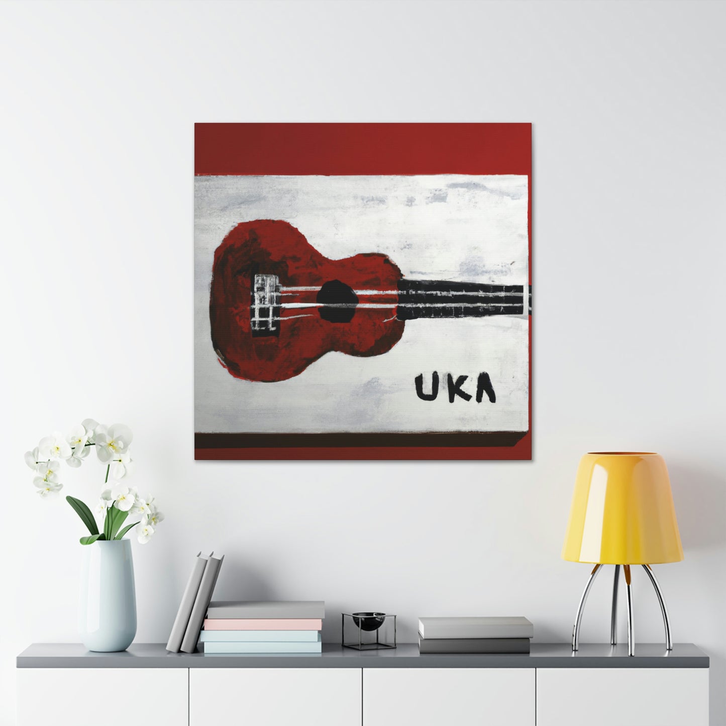 "Ukulele Minimalism Dream" - Canvas