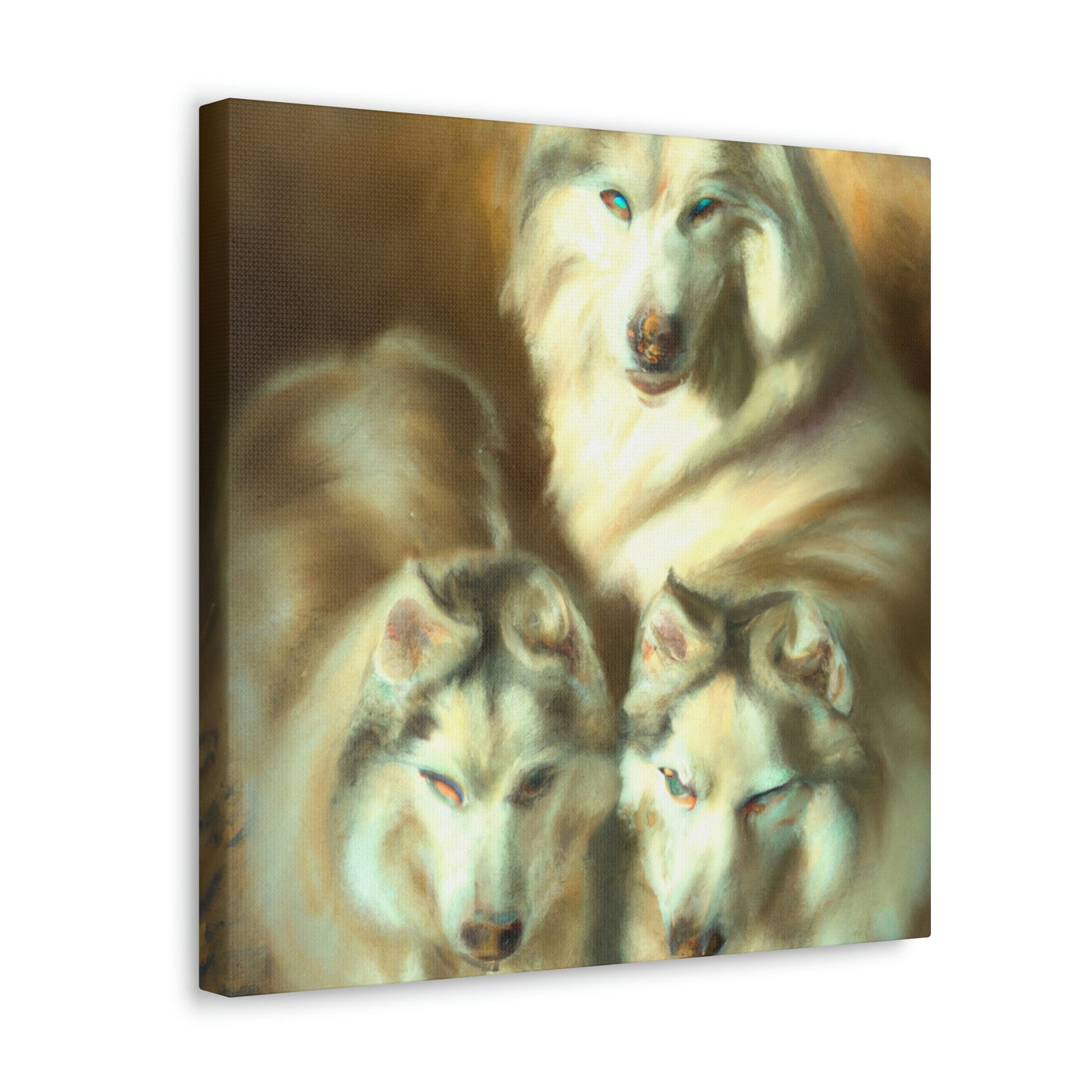 "Frosty Siberian Husky" - Canvas