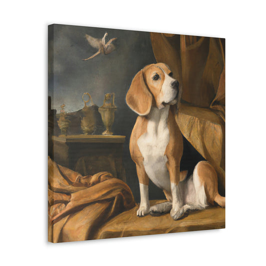 "A Loyal Beagle Friend" - Canvas