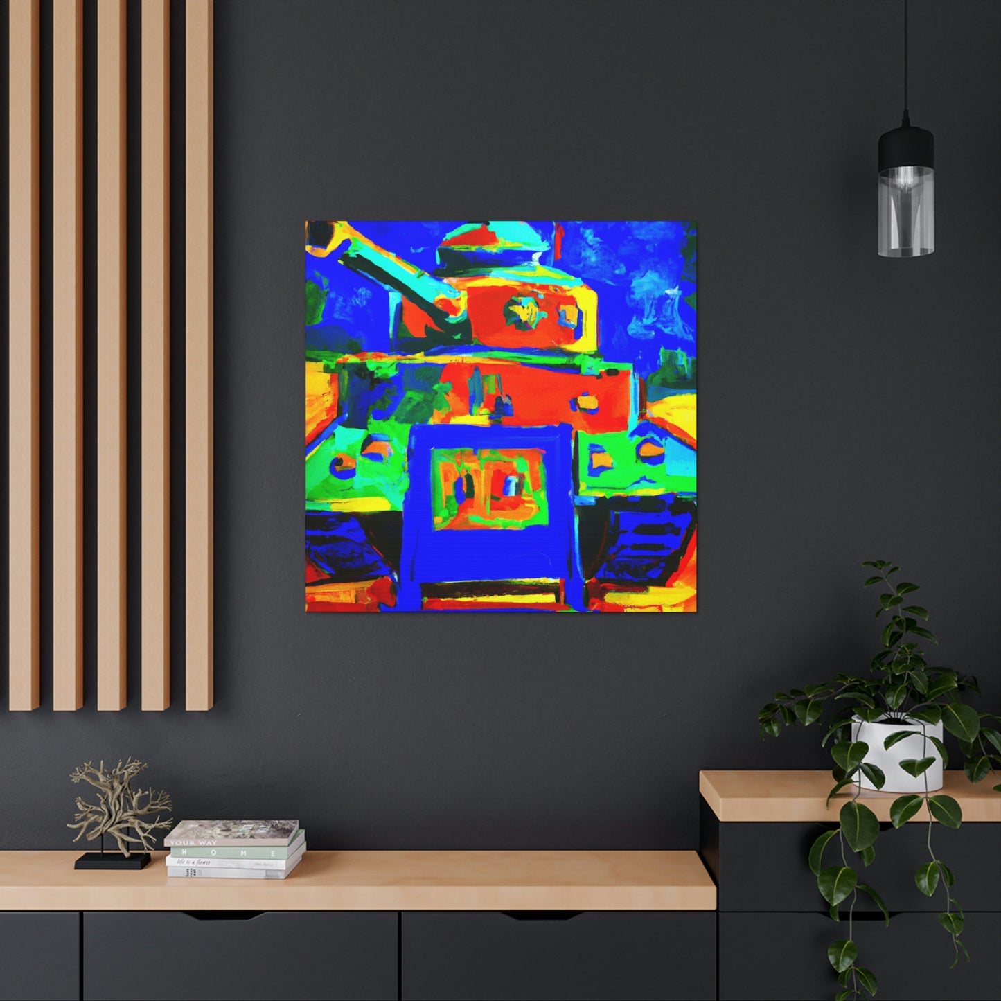 "The Tank Turret Fauve" - Canvas