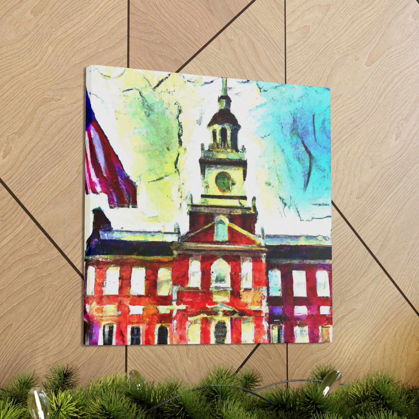 Independence Hall Reflected - Canvas