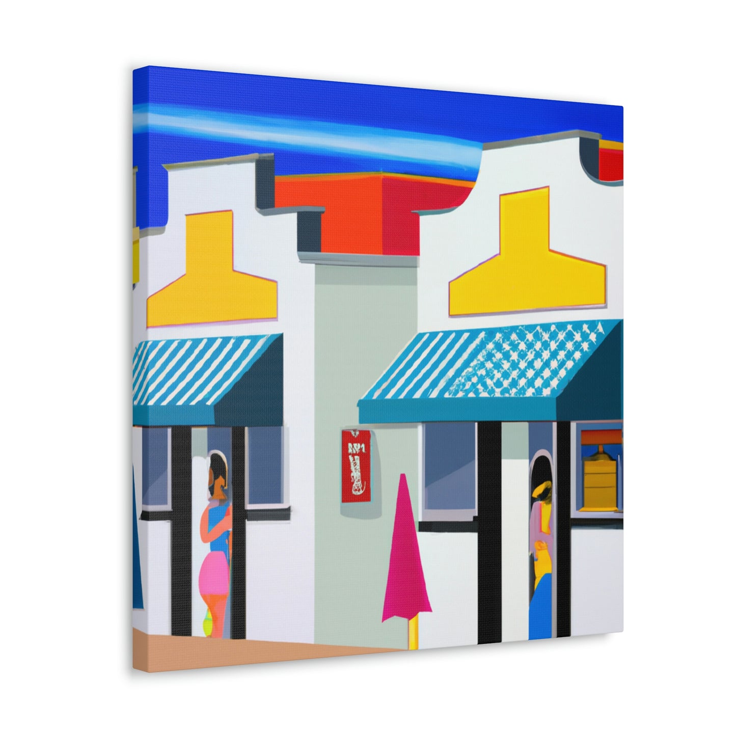 "Sparkling Beach Boutiques" - Canvas