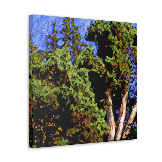 "Cedar Tree Expressionism" - Canvas