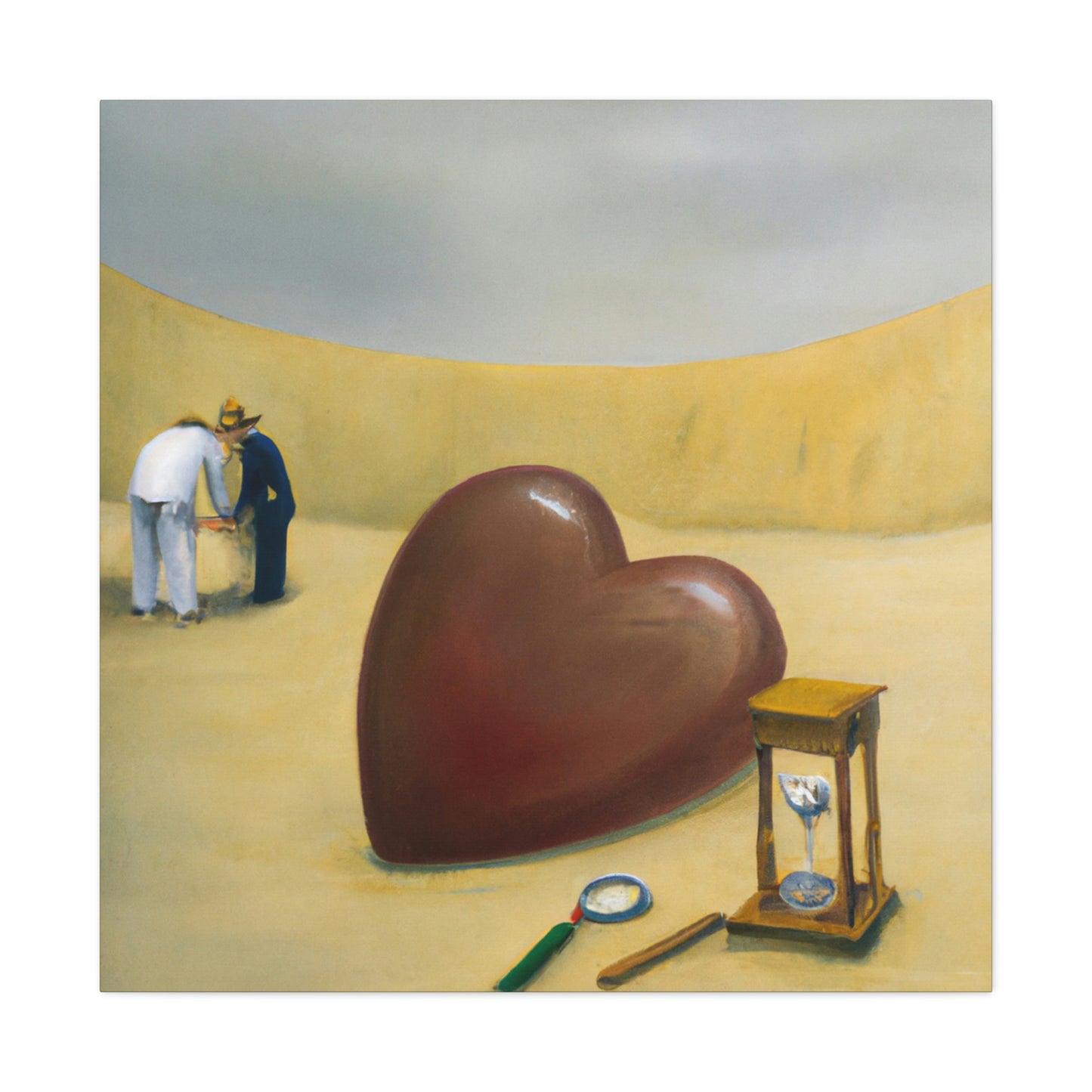 "Heart in the Sandscape" - Canvas