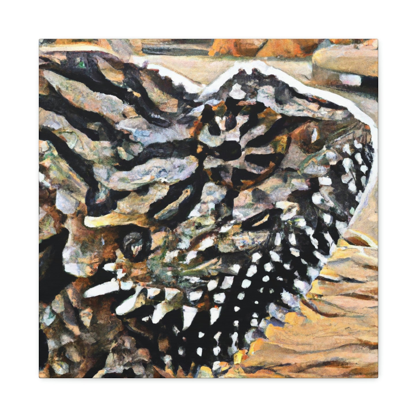 Horned Lizard Radiance - Canvas