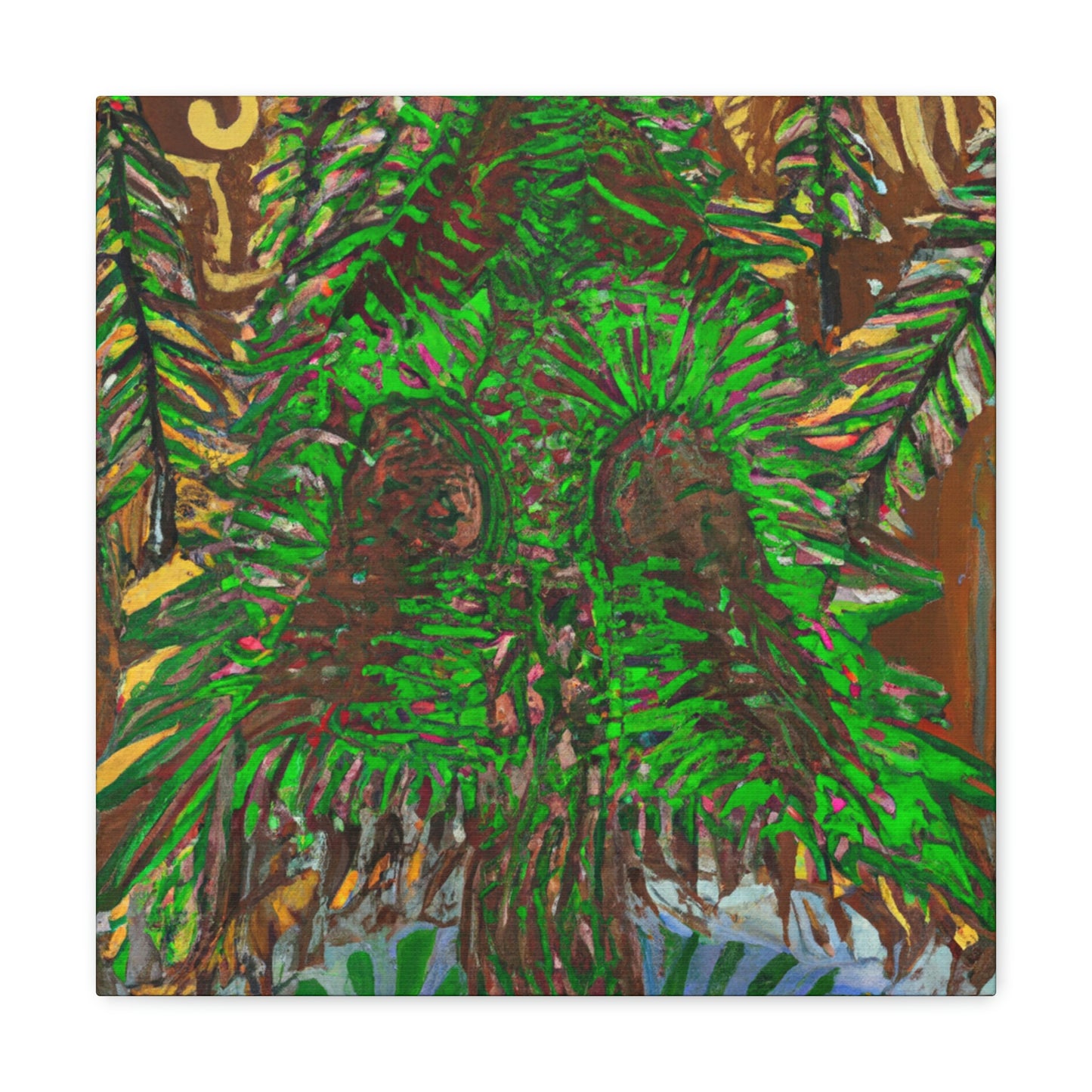 "Spruce Tree Reflection" - Canvas