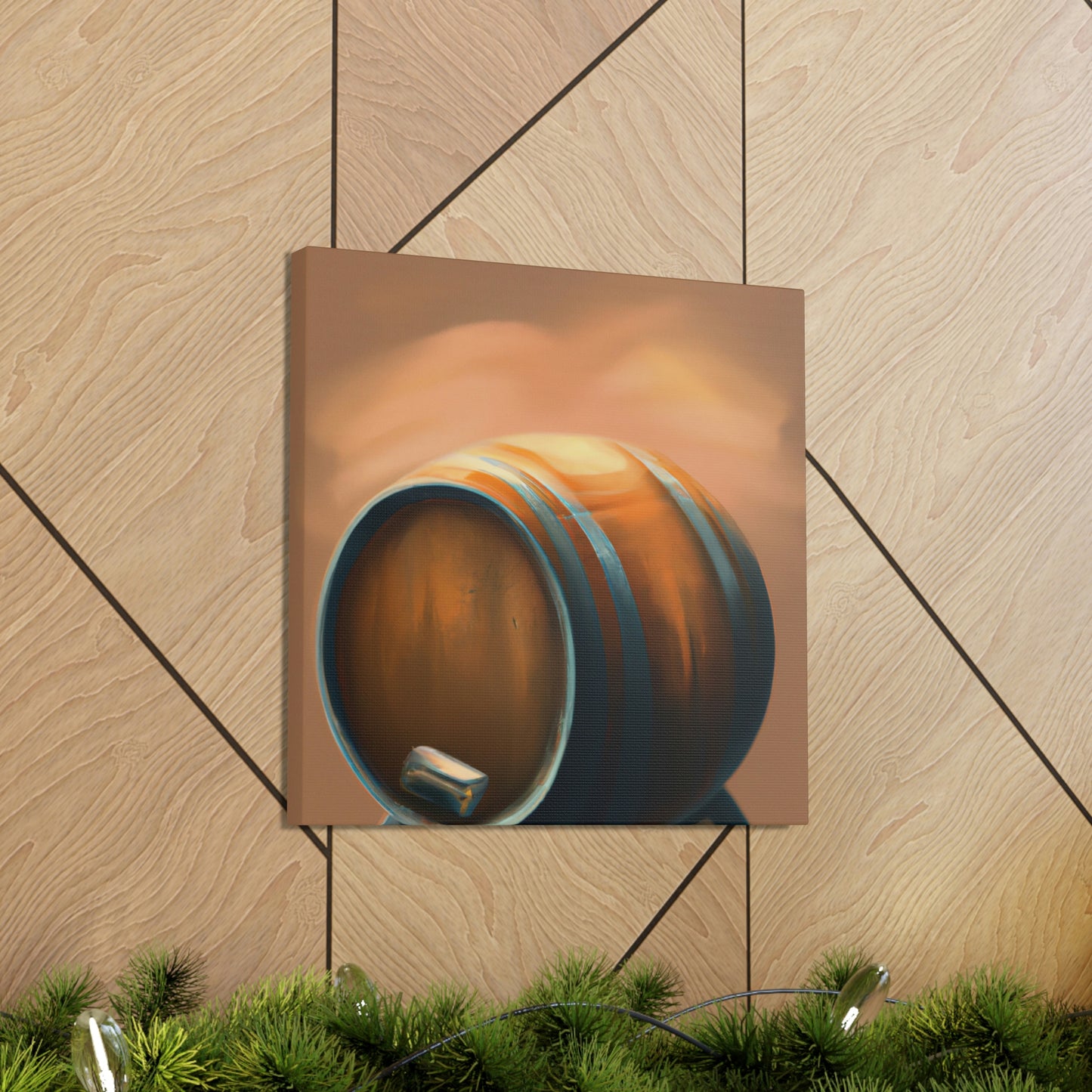 "Whiskey Barrel Ode" - Canvas