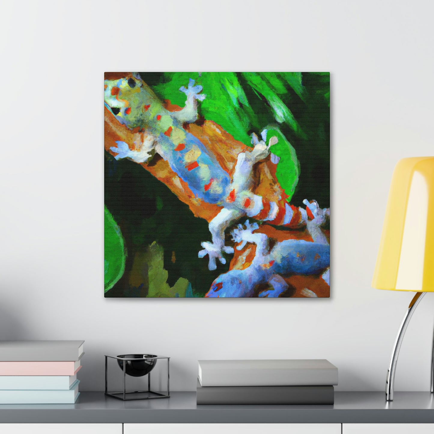 Geckos in Impressionism - Canvas