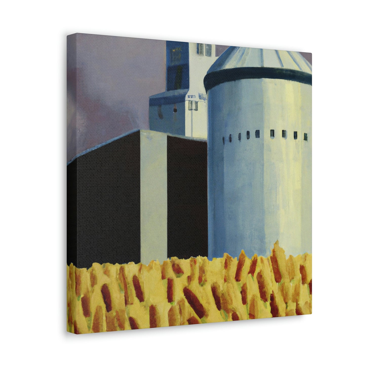 "Sunlit Gilded Silo" - Canvas