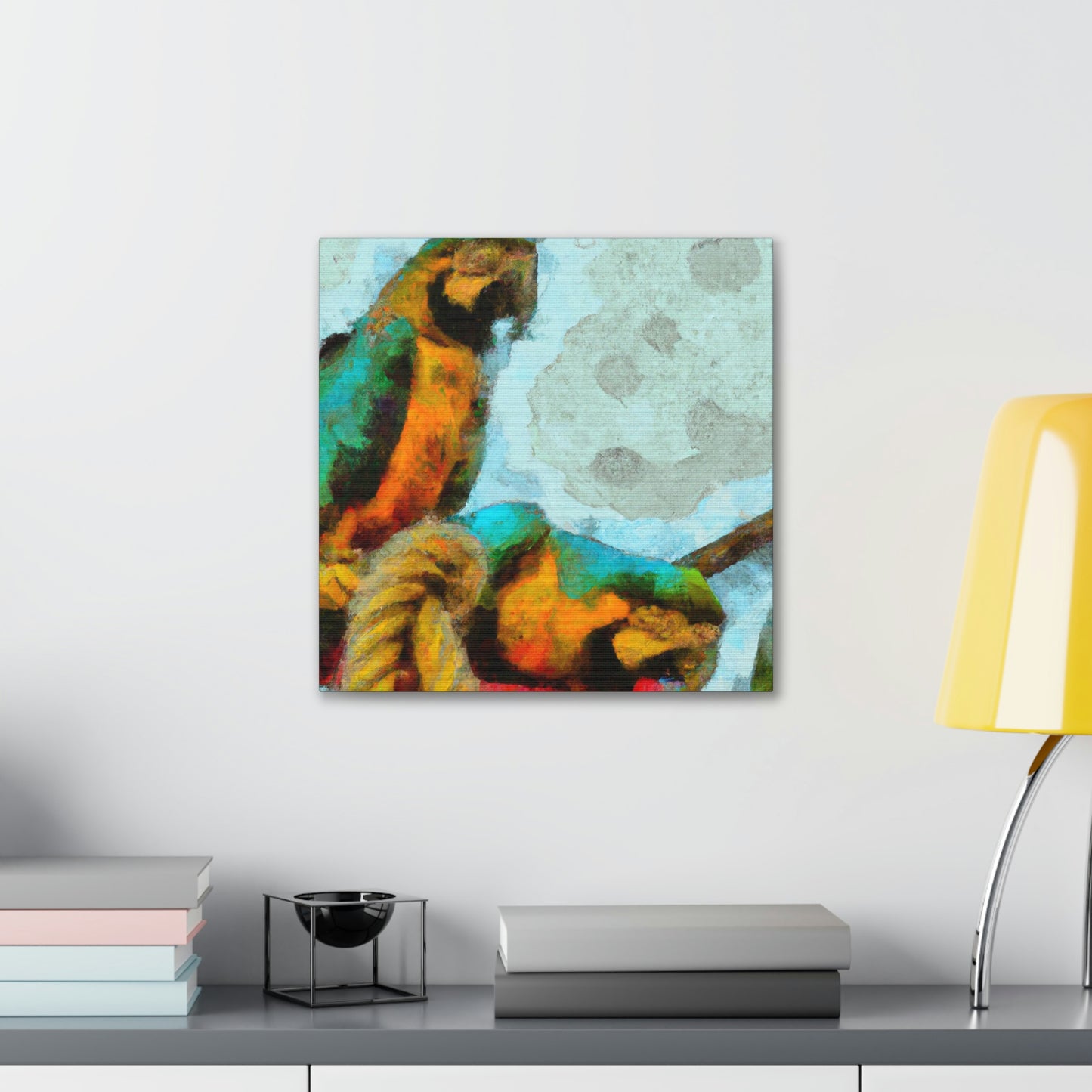 "Macaws in Harmony" - Canvas