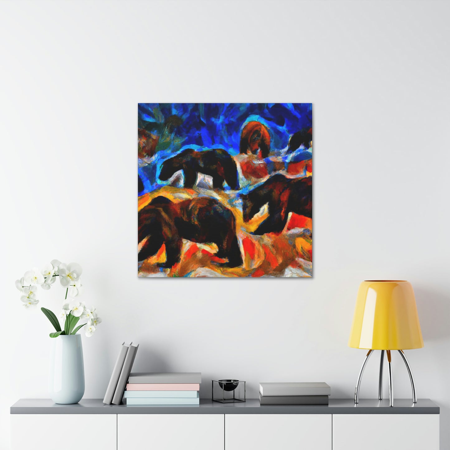 Grizzlies in Expressionism - Canvas