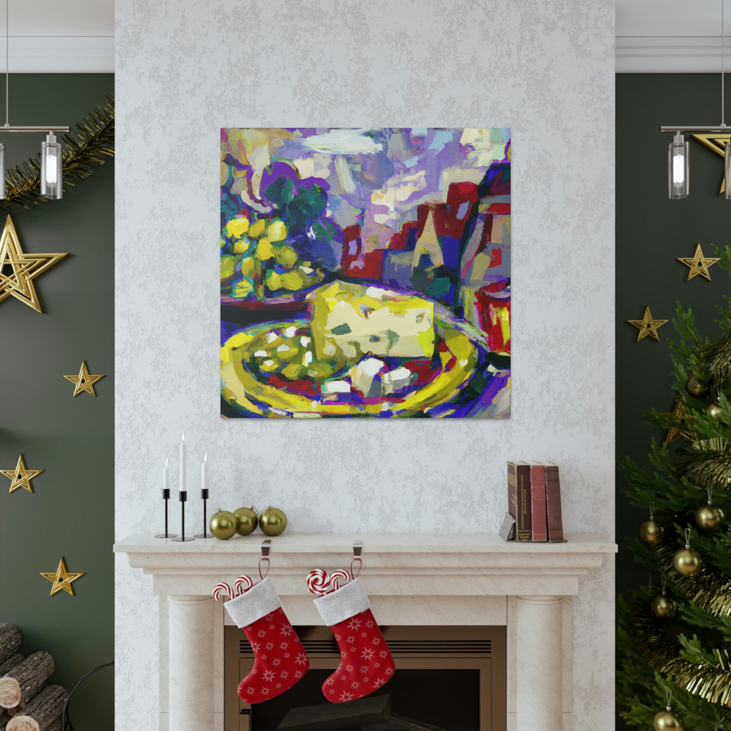 Cheese and Grapes Abound - Canvas