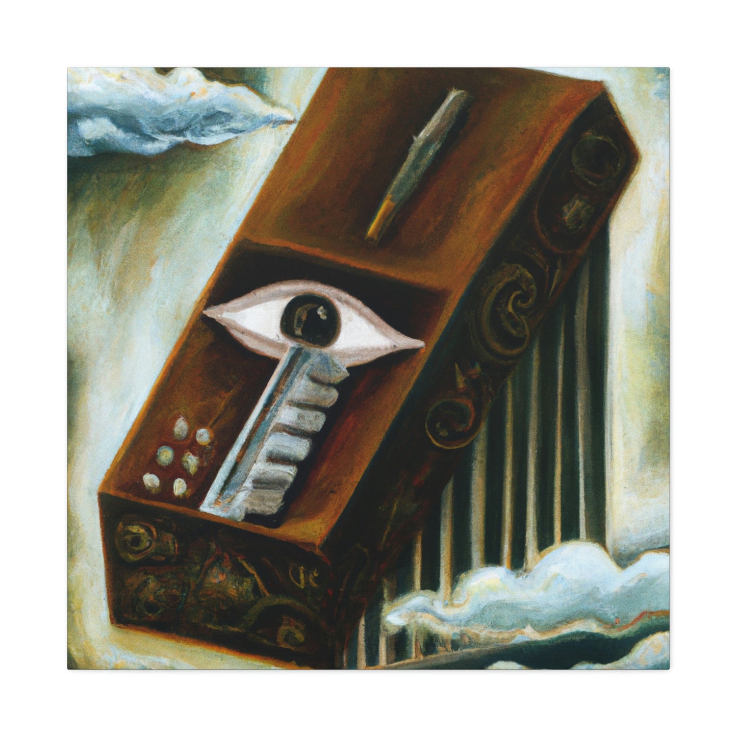 Harmonica's Psychedelic Melody - Canvas