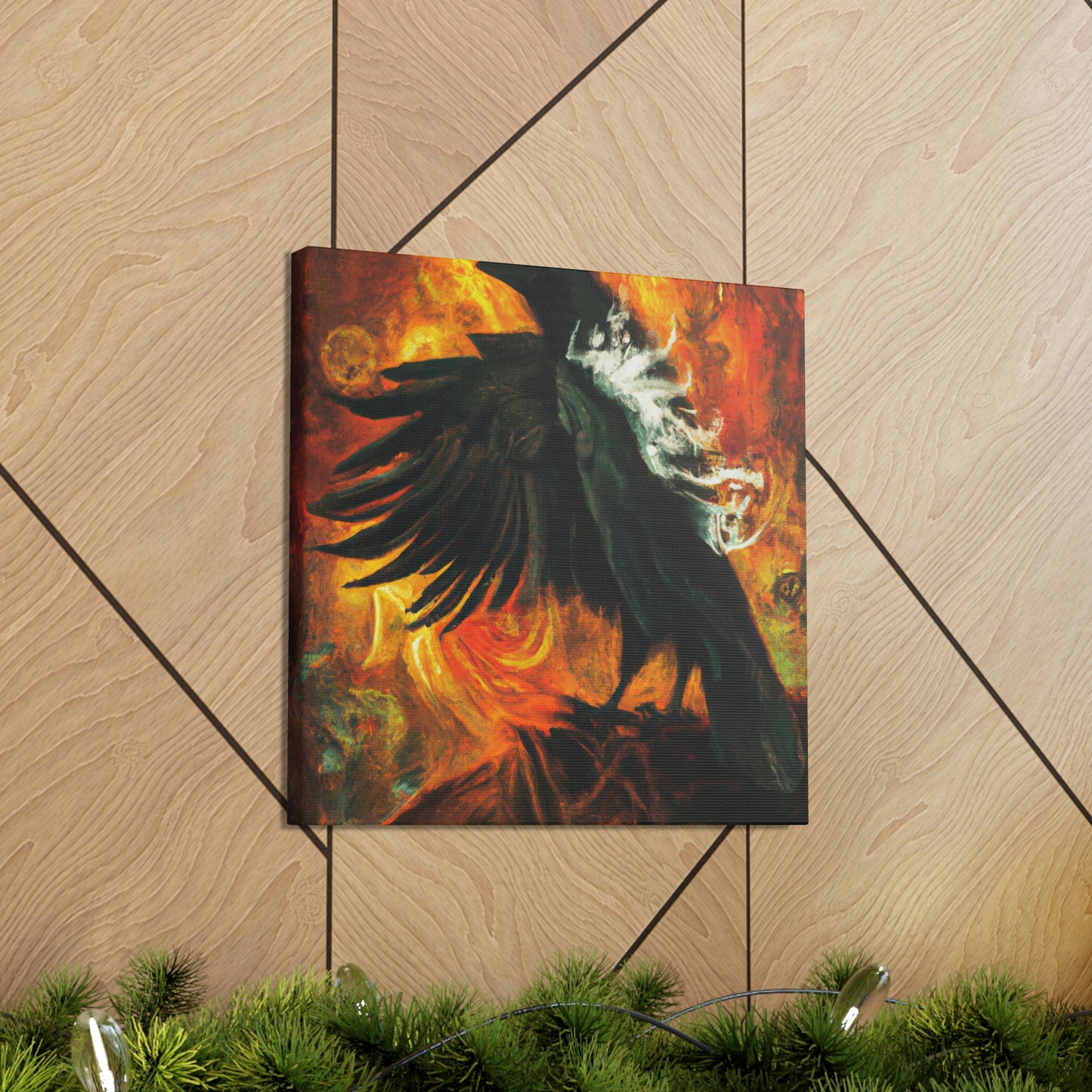 "The American Raven Rebuke" - Canvas