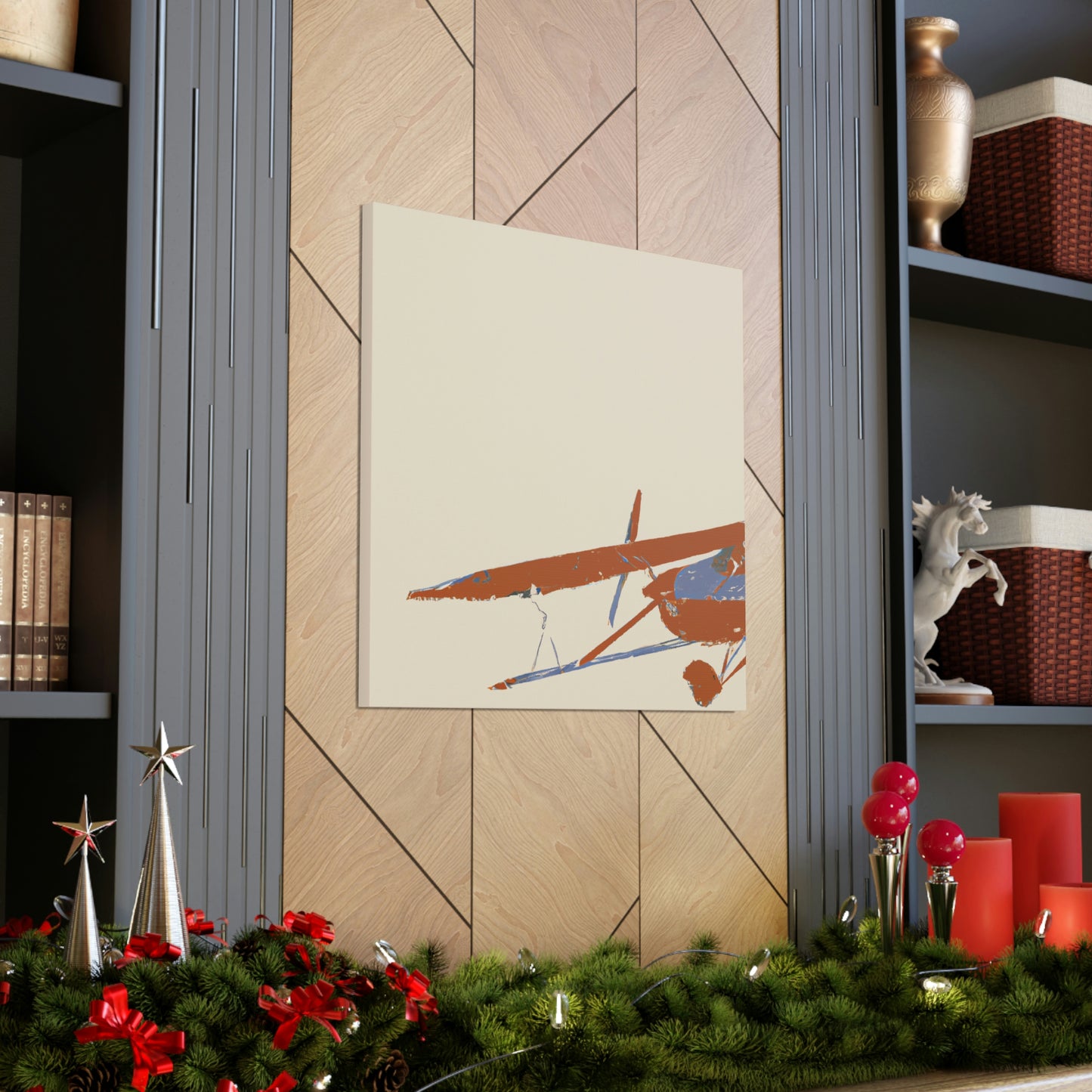 Vintage Airplane Simplicity - Canvas