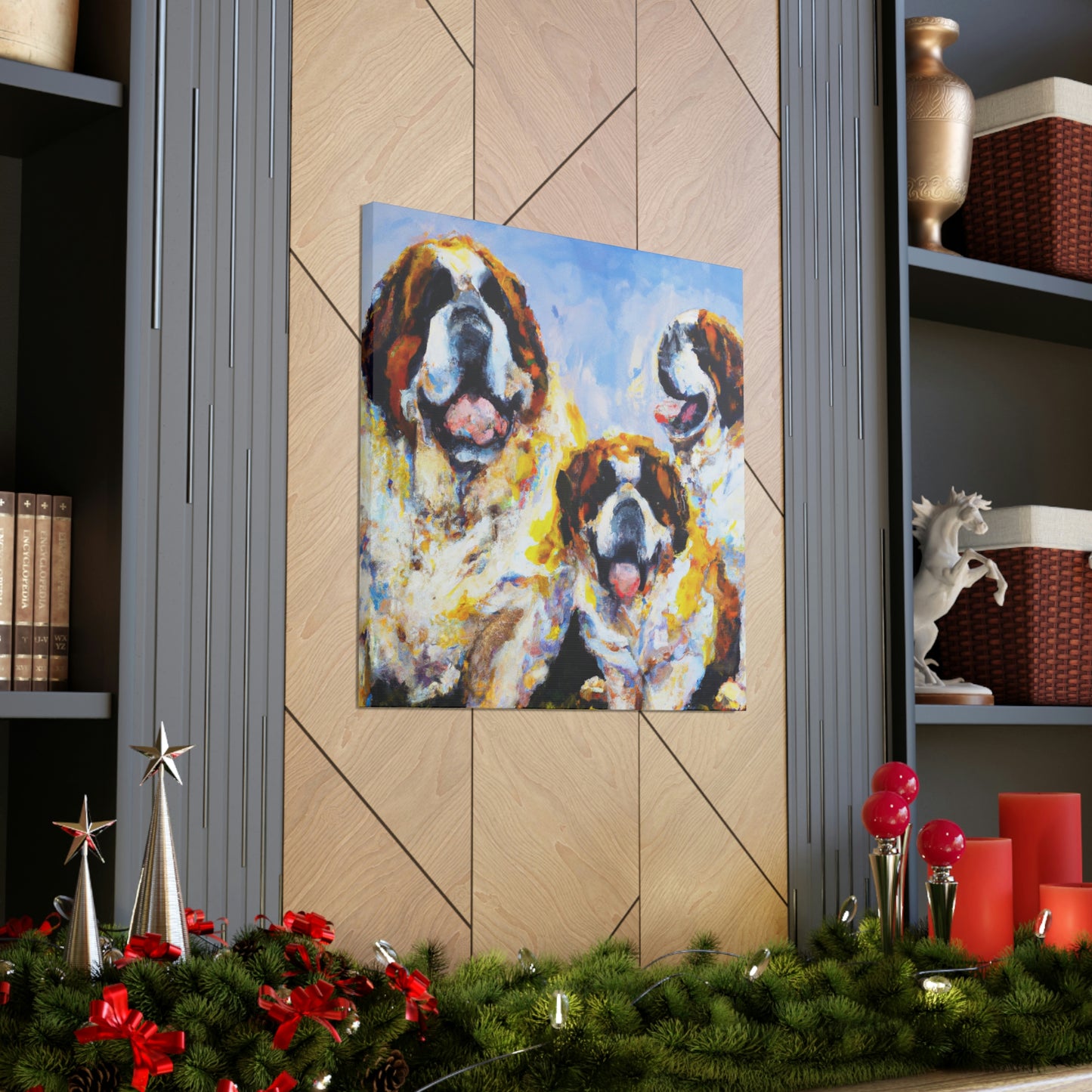 Saint Bernard's Majesty - Canvas