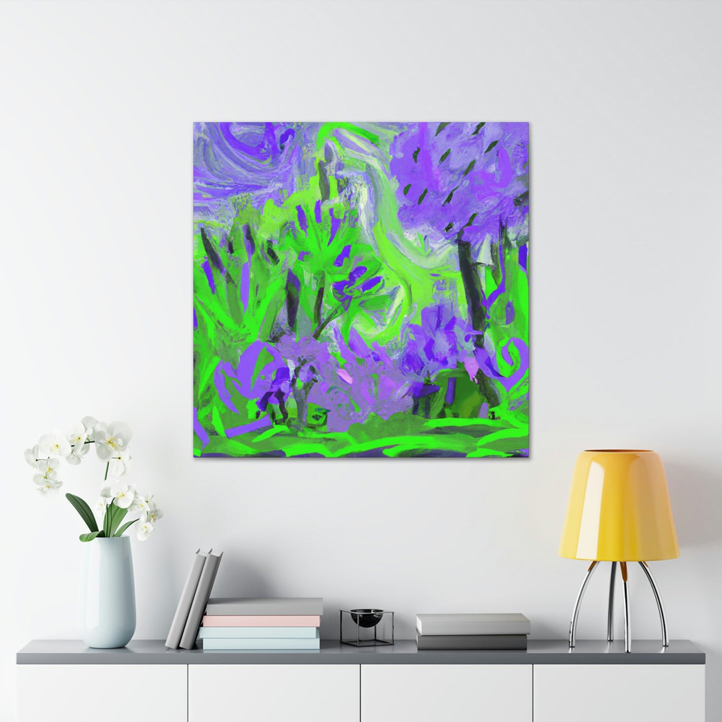 Lilac Expression Abstraction - Canvas