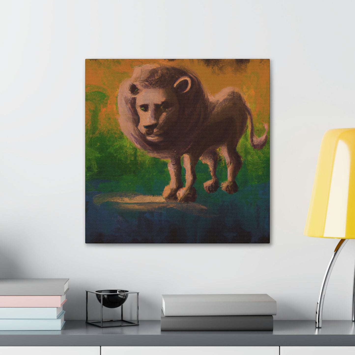 Lion in Baroque Era - Canvas