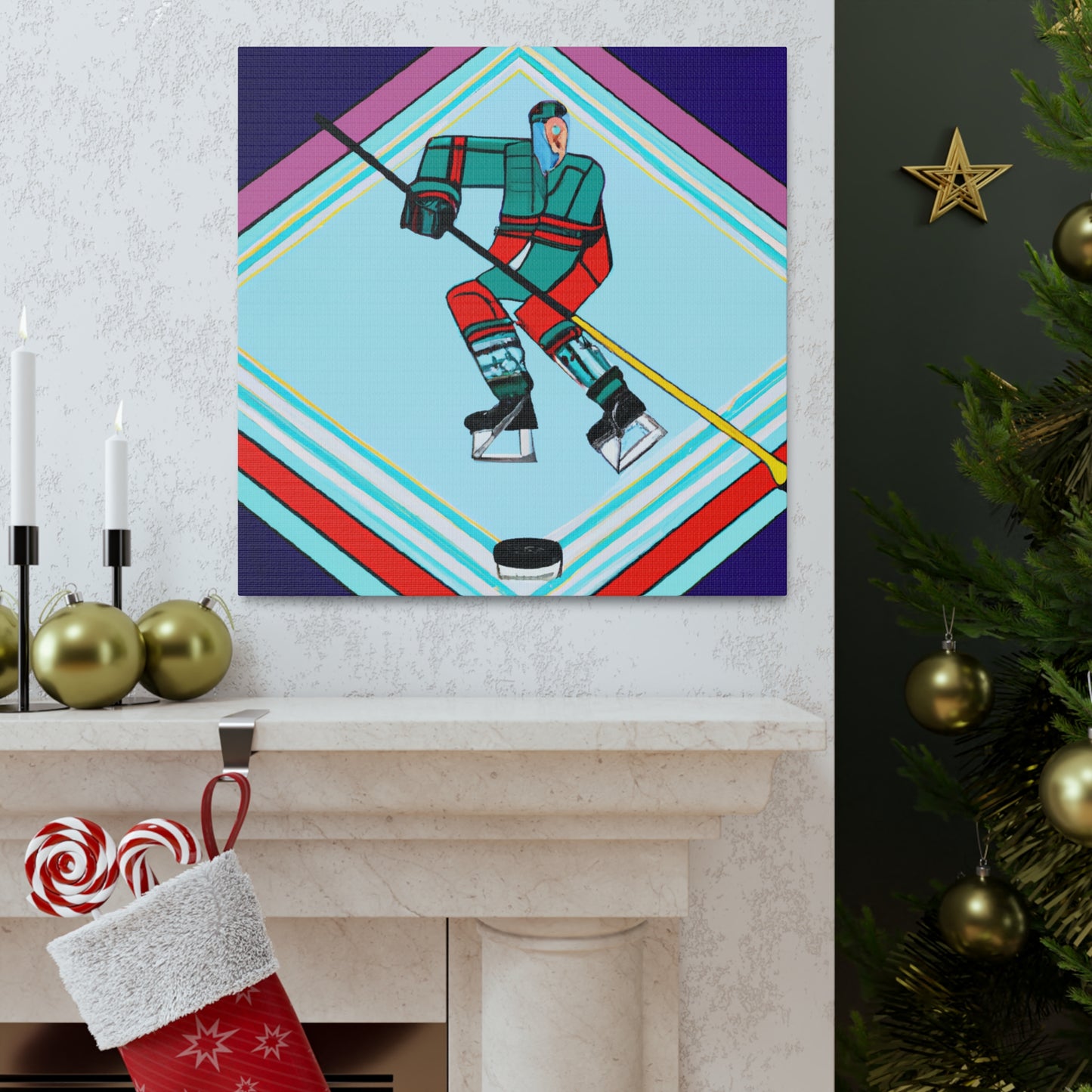 "Ice on Skates Glide" - Canvas