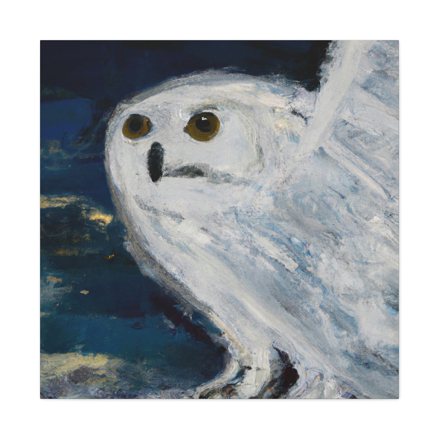 Snowy Owl Majesty - Canvas