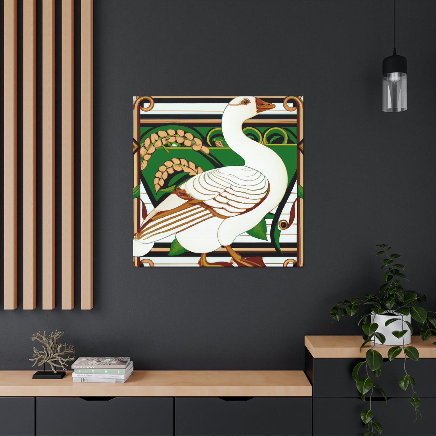 "Goose of Art Nouveau" - Canvas