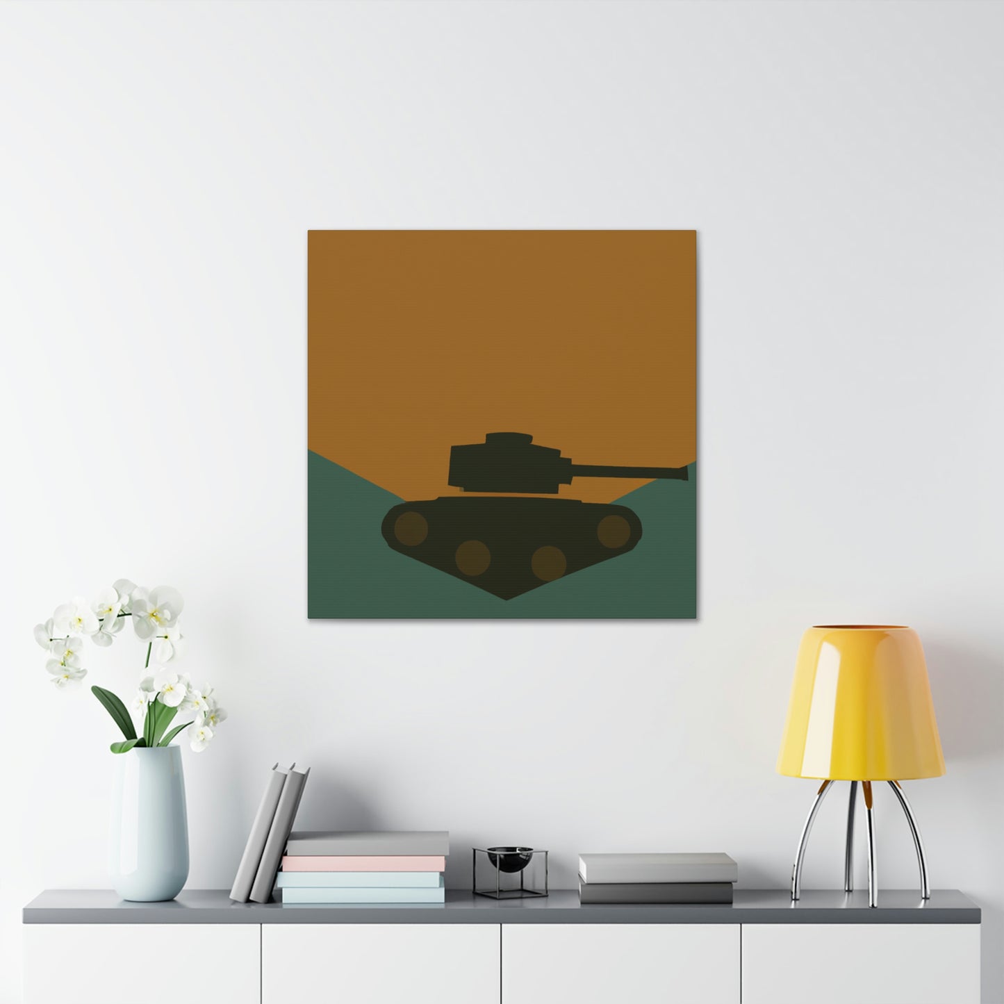 "Tank Turret Simplicity" - Canvas