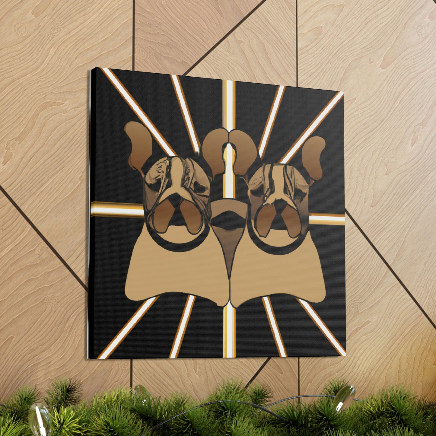 "Bulldog Storms Roaring Twenties" - Canvas