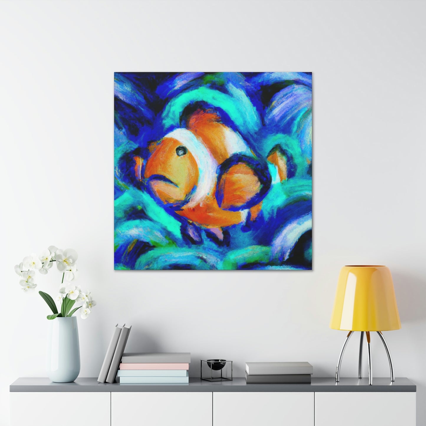 Clownfish in Expressionism - Canvas