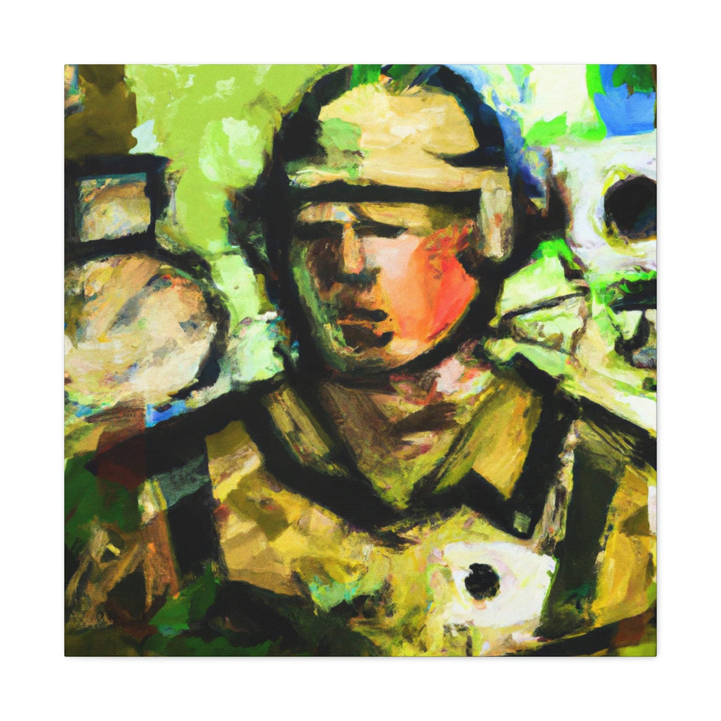 Engineer with Fauvism - Canvas