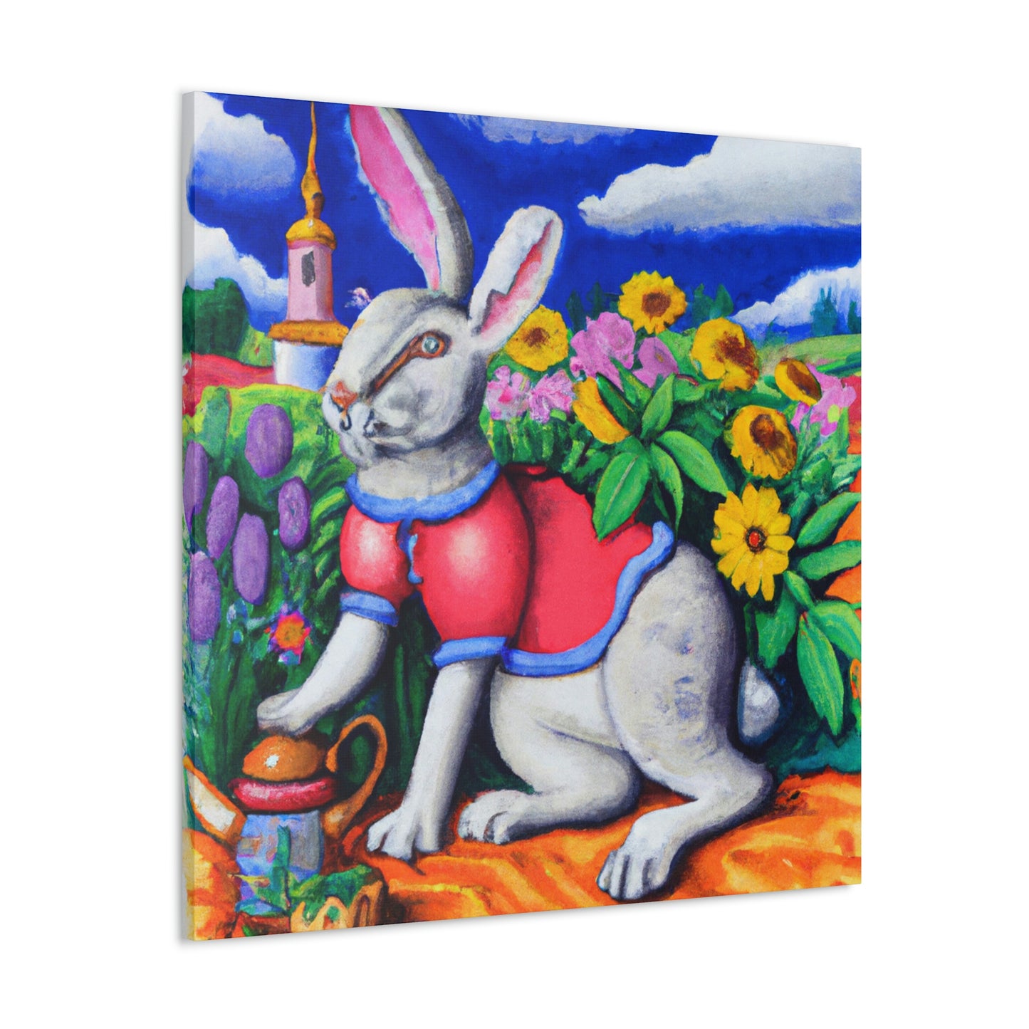 Rabbit in Baroque Style - Canvas