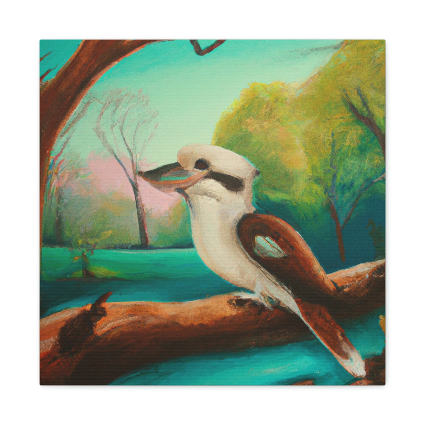 Kookaburra's Majesty Painting - Canvas