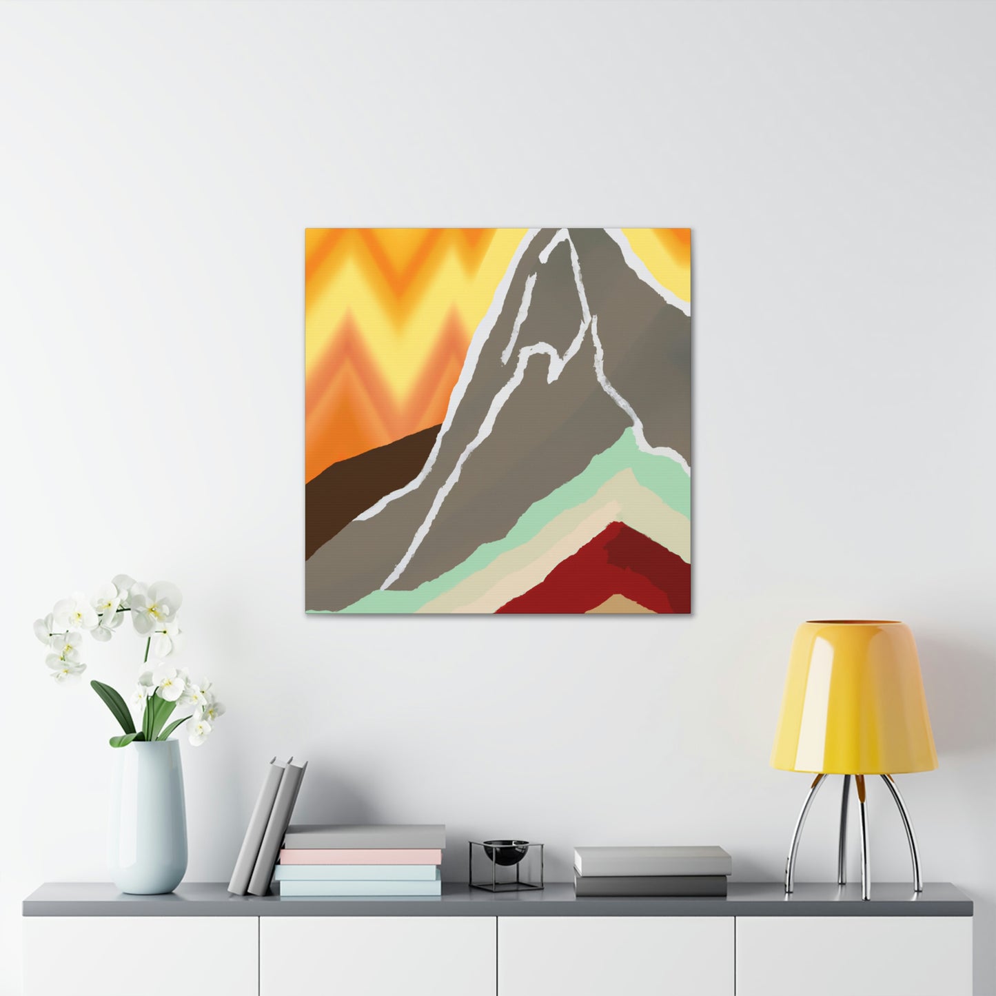 "Mountainous Abstract Dream" - Canvas