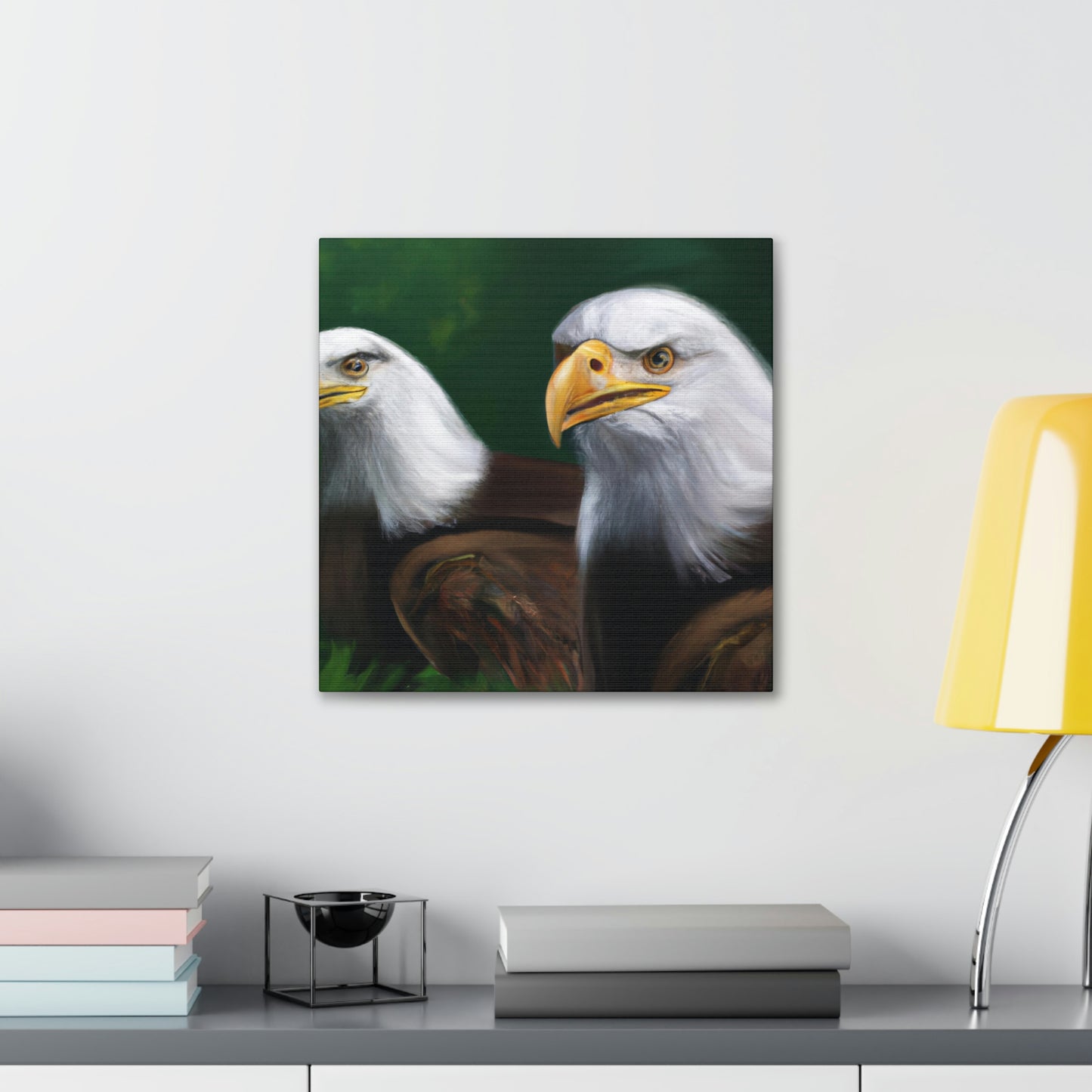 Bald Eagles in Flight - Canvas