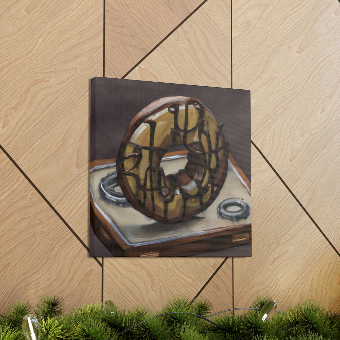 "The Steamy Doughnut Shop" - Canvas