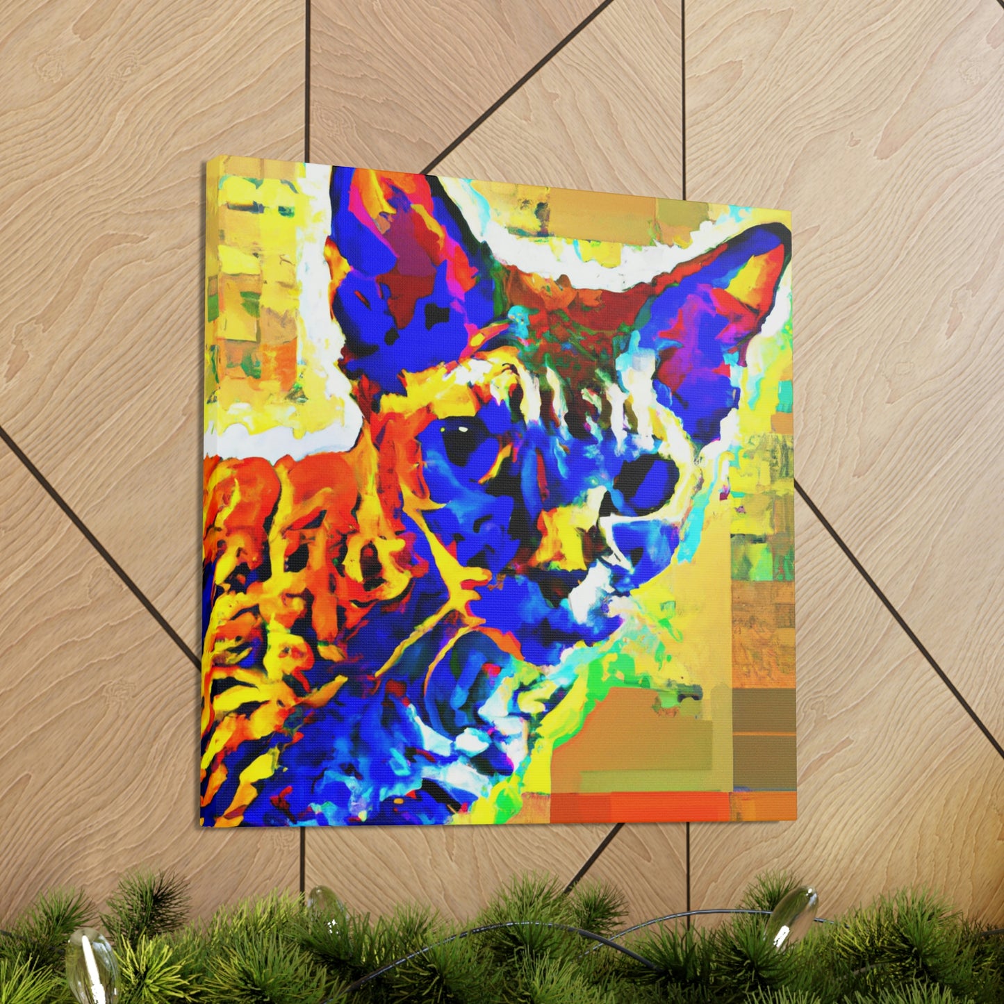 "Pop Art Devon Rex" - Canvas