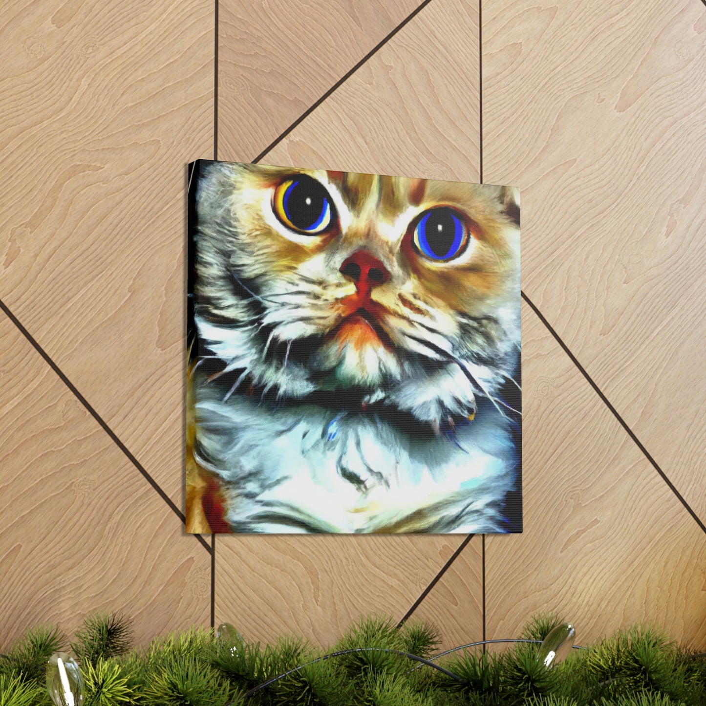 Feline Furry Enchantment - Canvas