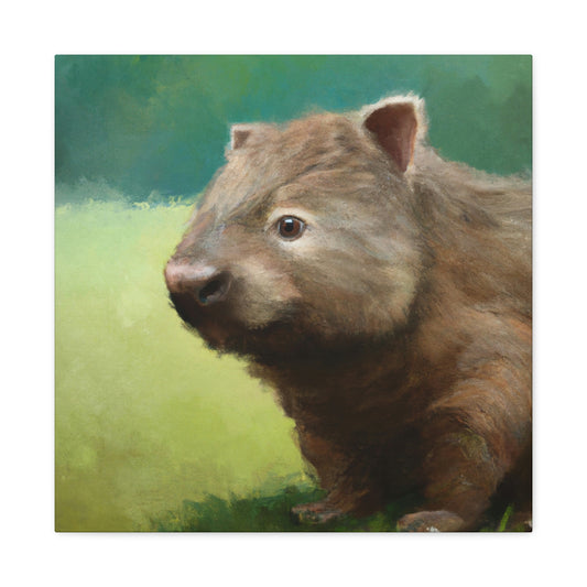 "Wombat in Landscape" - Canvas