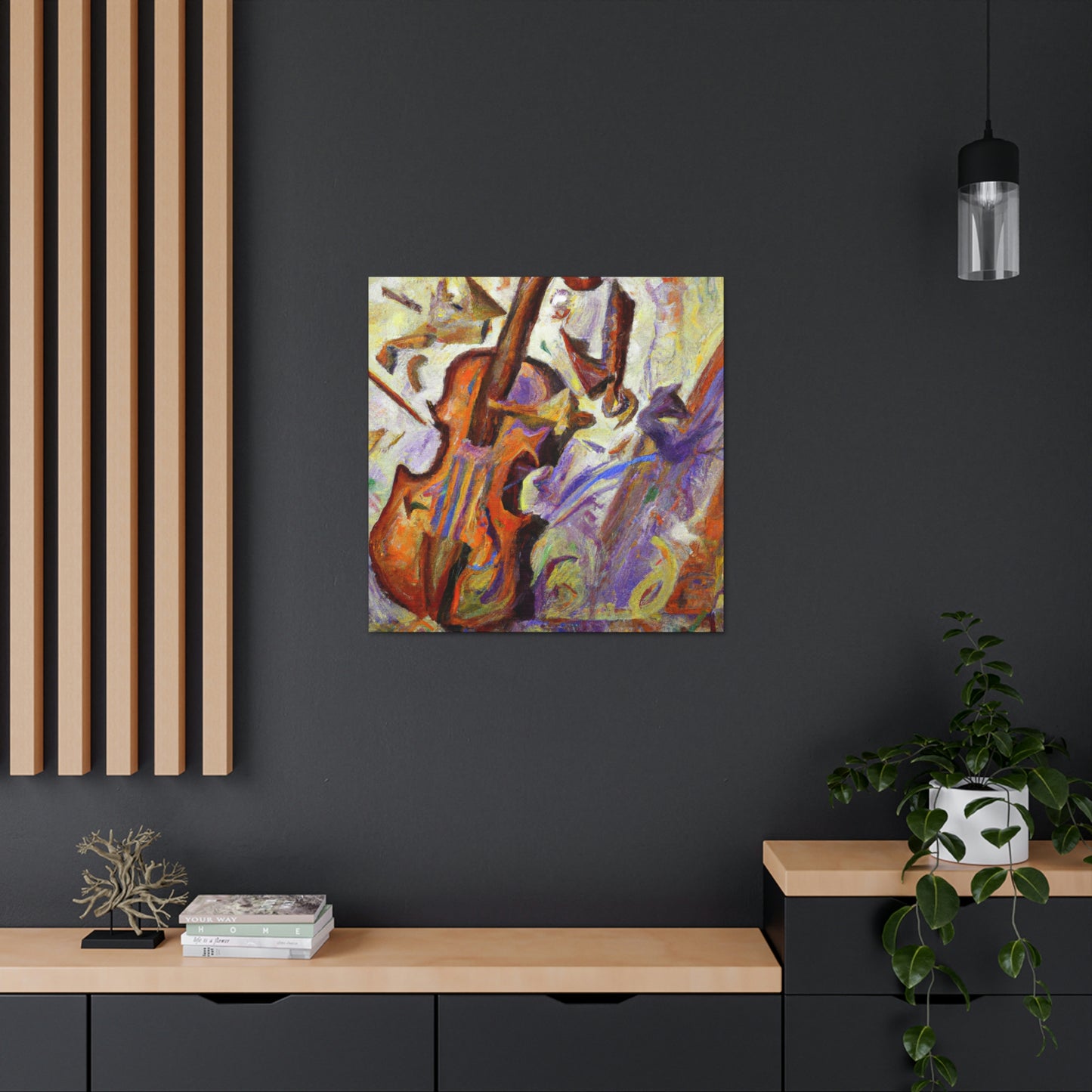 "The Violin's Symphony" - Canvas