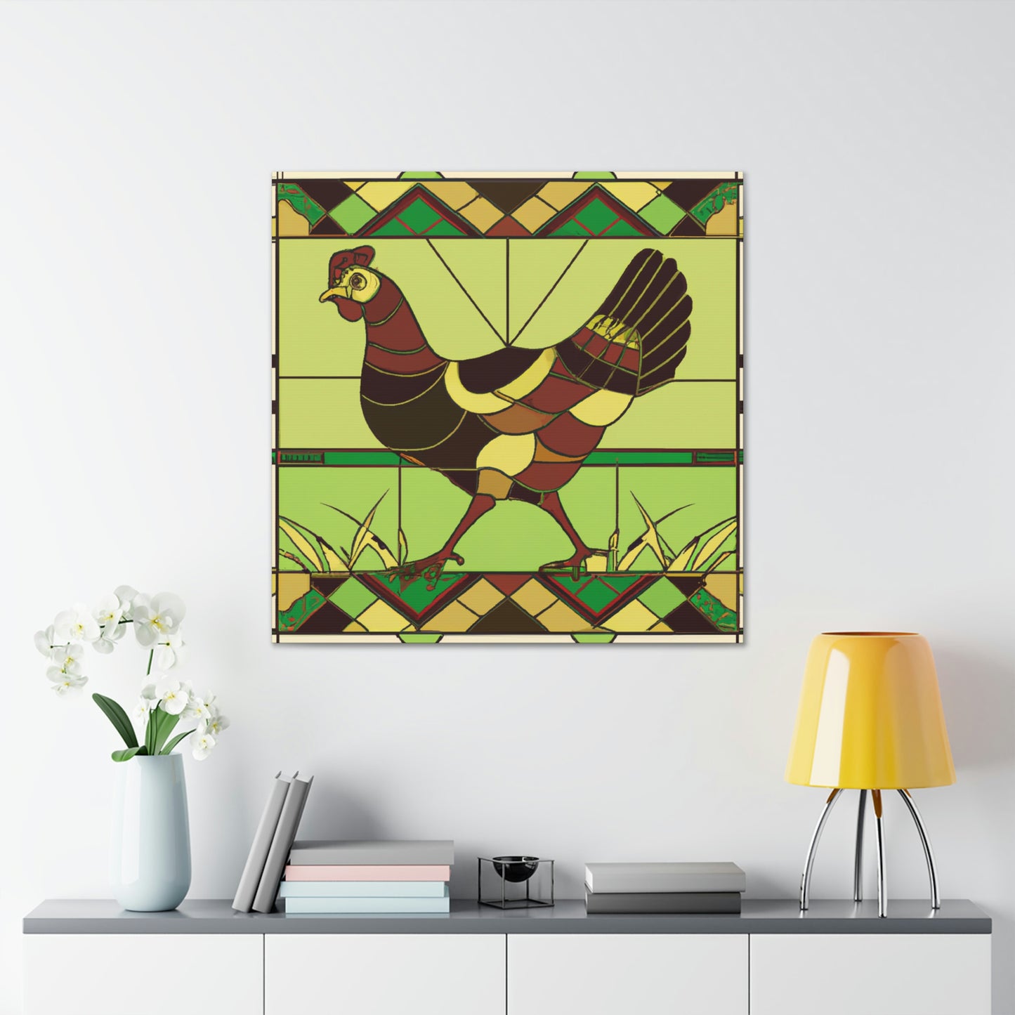 "Hen in the Roaring Twenties" - Canvas