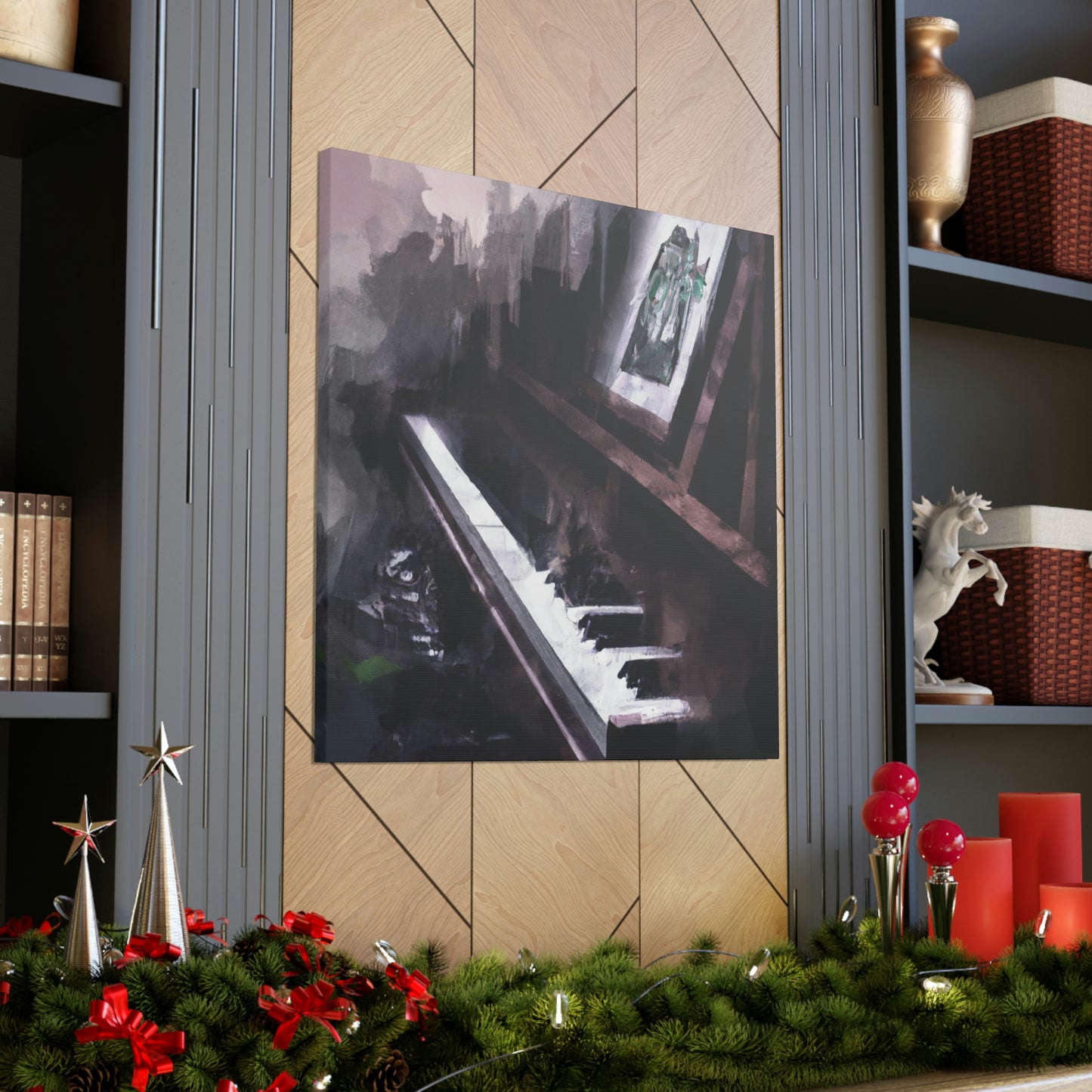 Piano in Reflection - Canvas