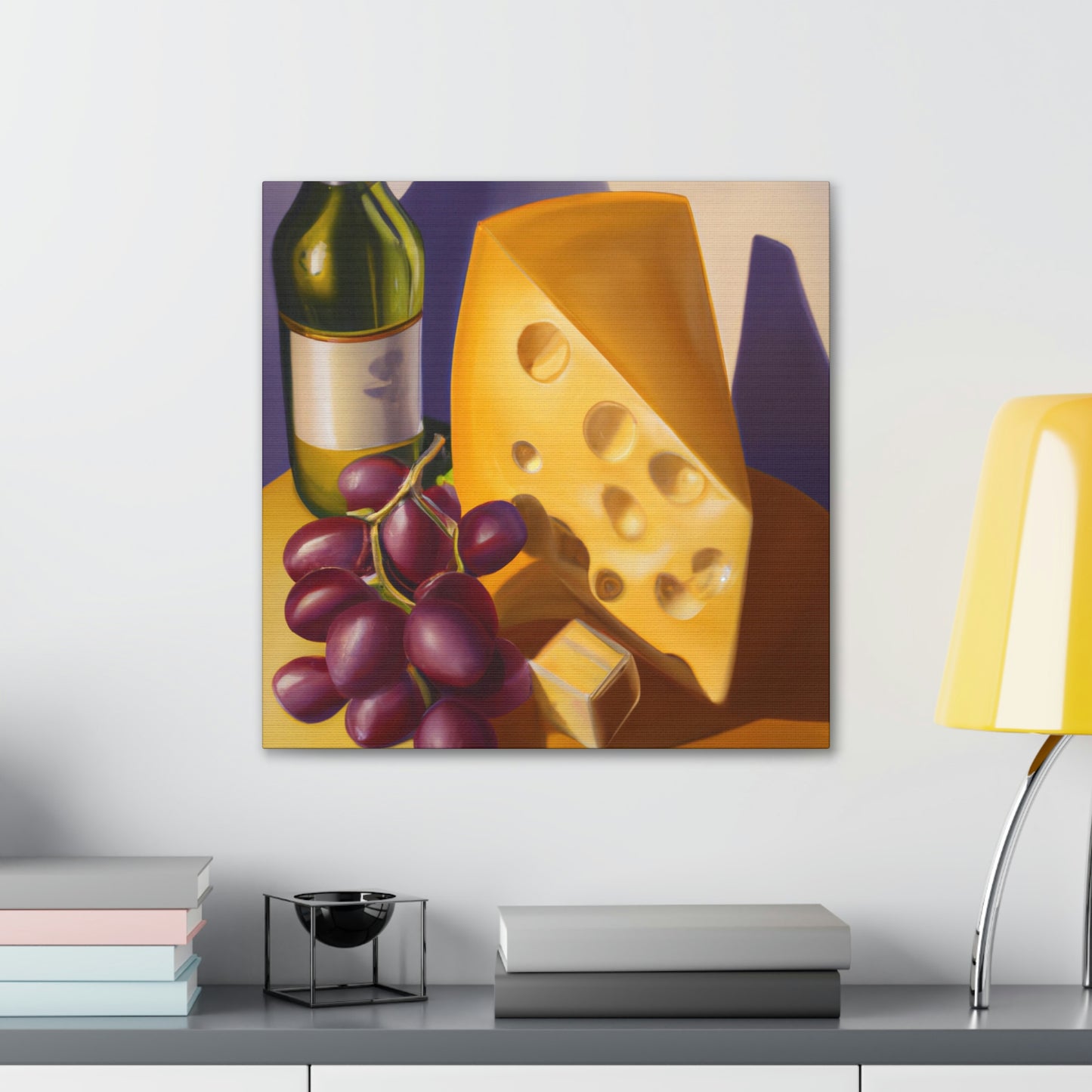 Cheese and Grapes Feast - Canvas