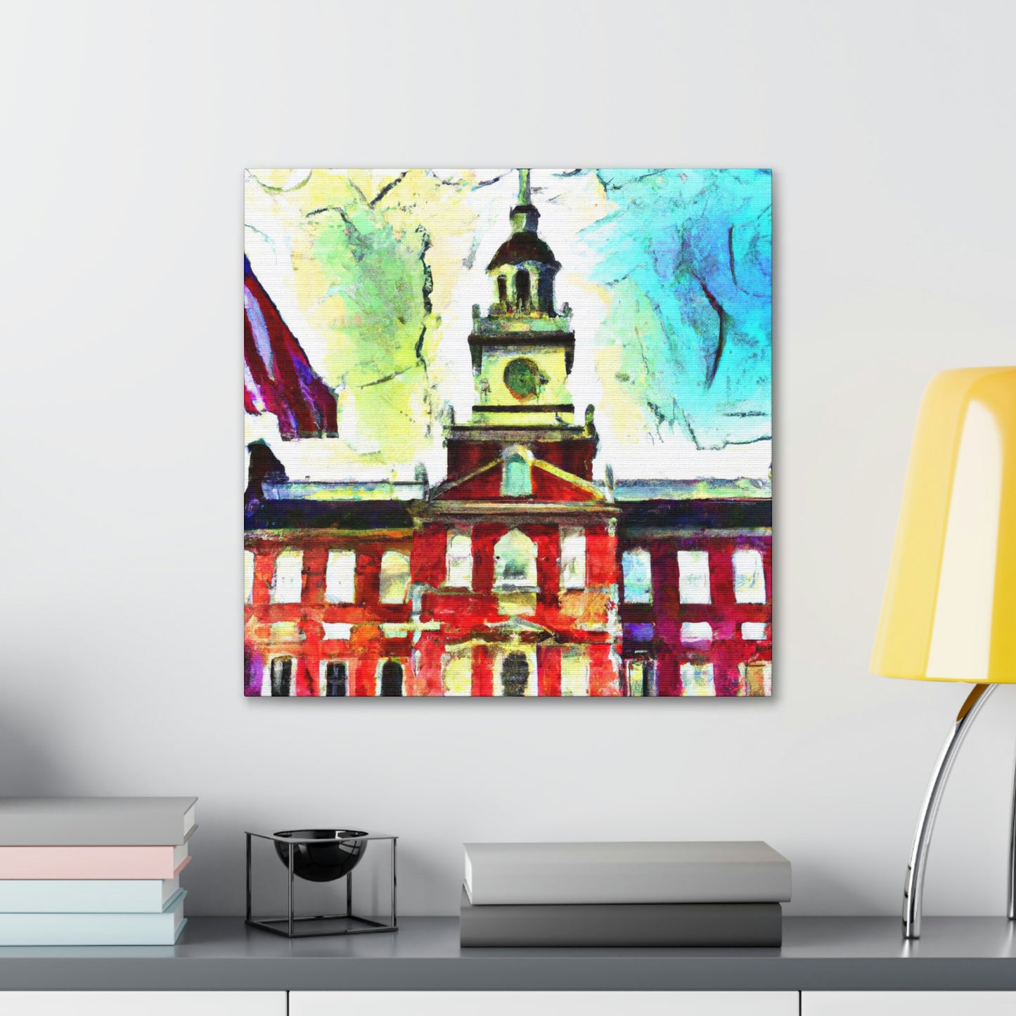 Independence Hall Reflected - Canvas