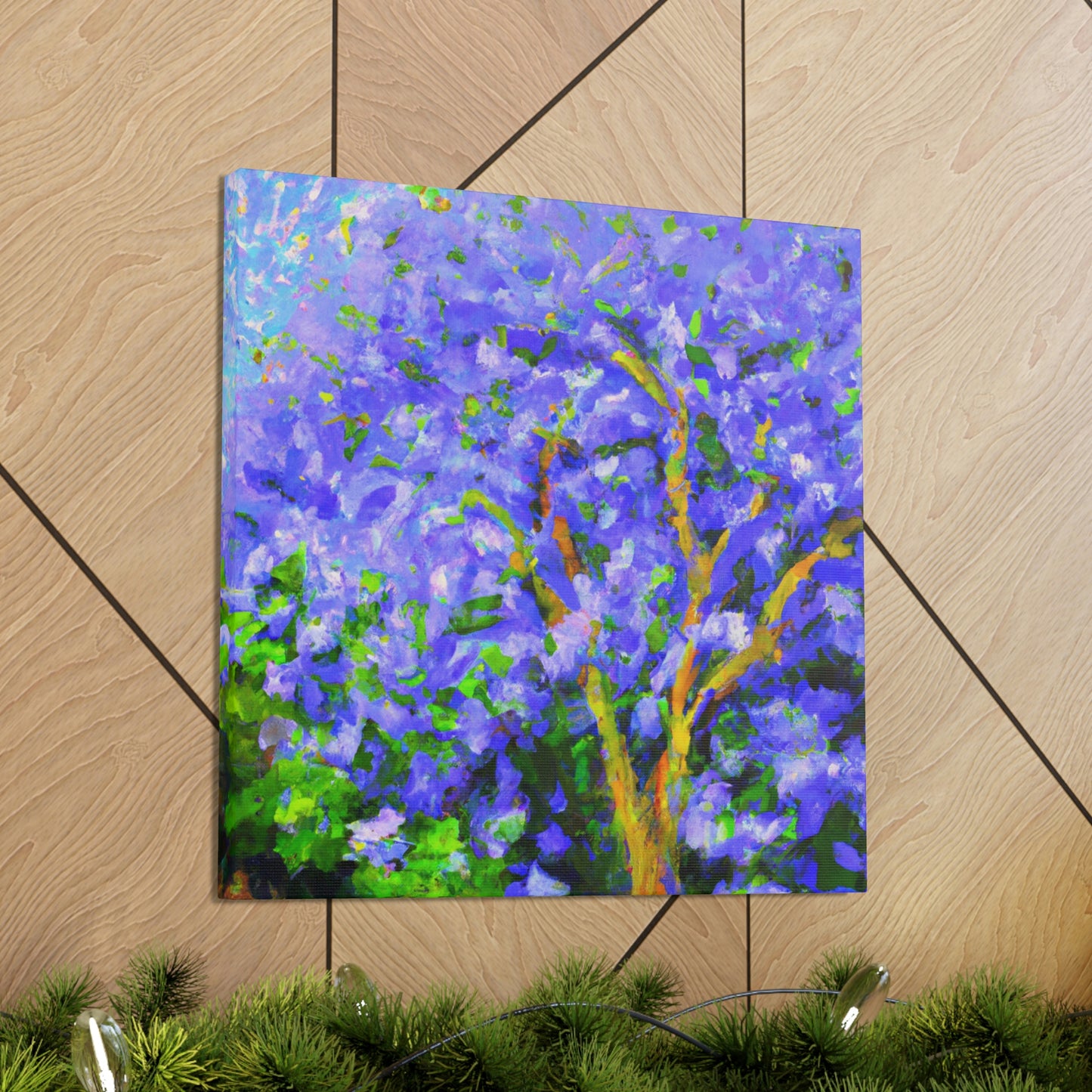 Jacaranda Tree Reflection - Canvas