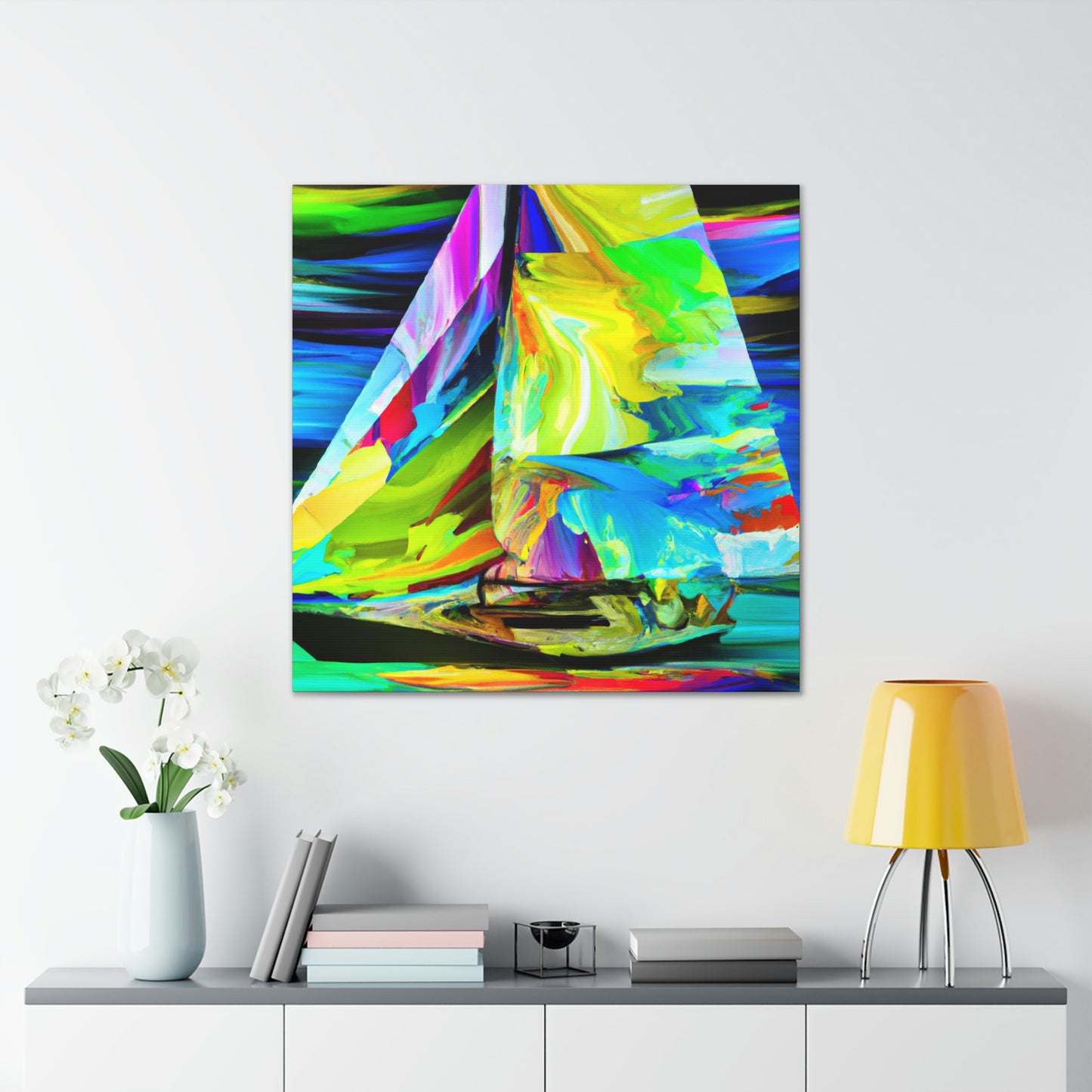 Sailing into the Sunset - Canvas