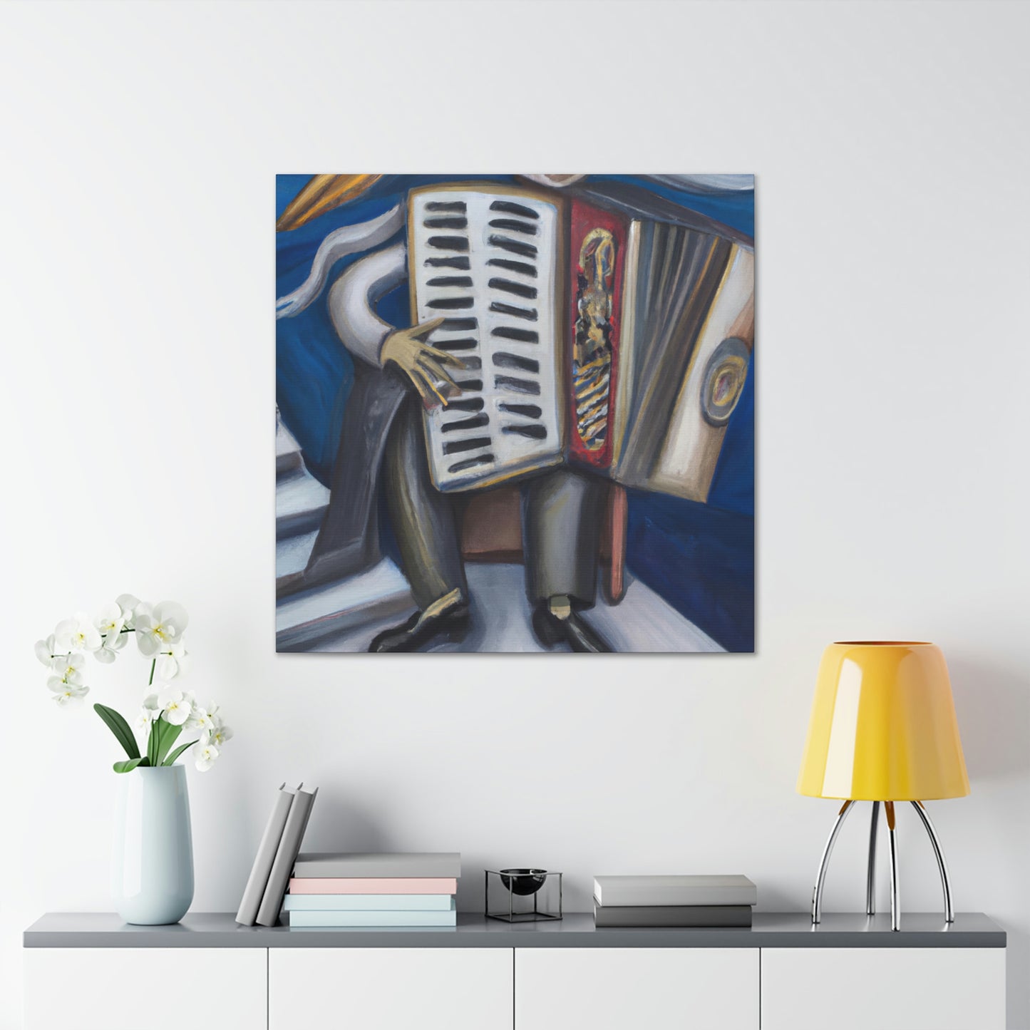 "Accordion in Surrealism" - Canvas