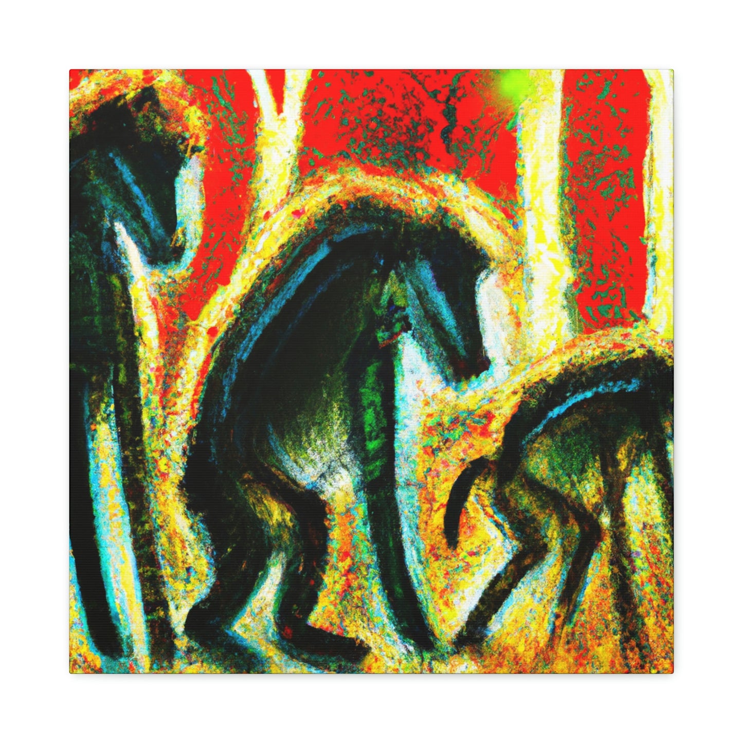 "Baboon In Expressionism" - Canvas