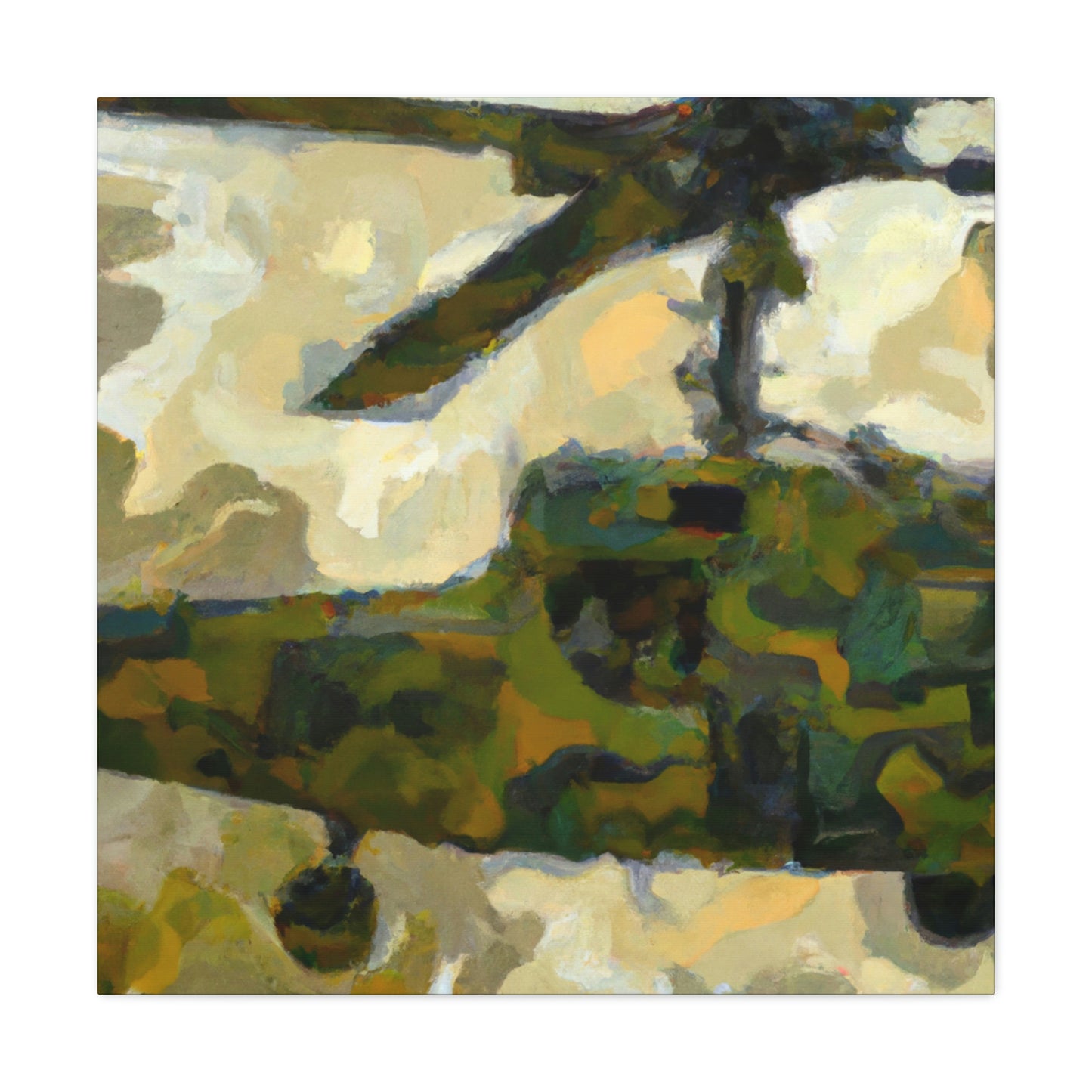 Helicopter in Flight - Canvas